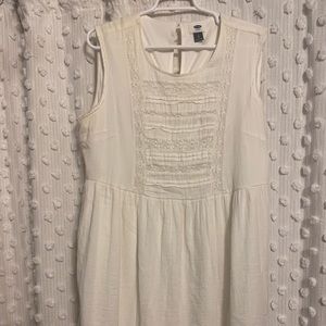 white dress size large